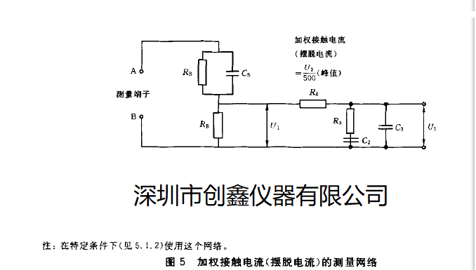 擺脫加權接觸電流的測量網絡
